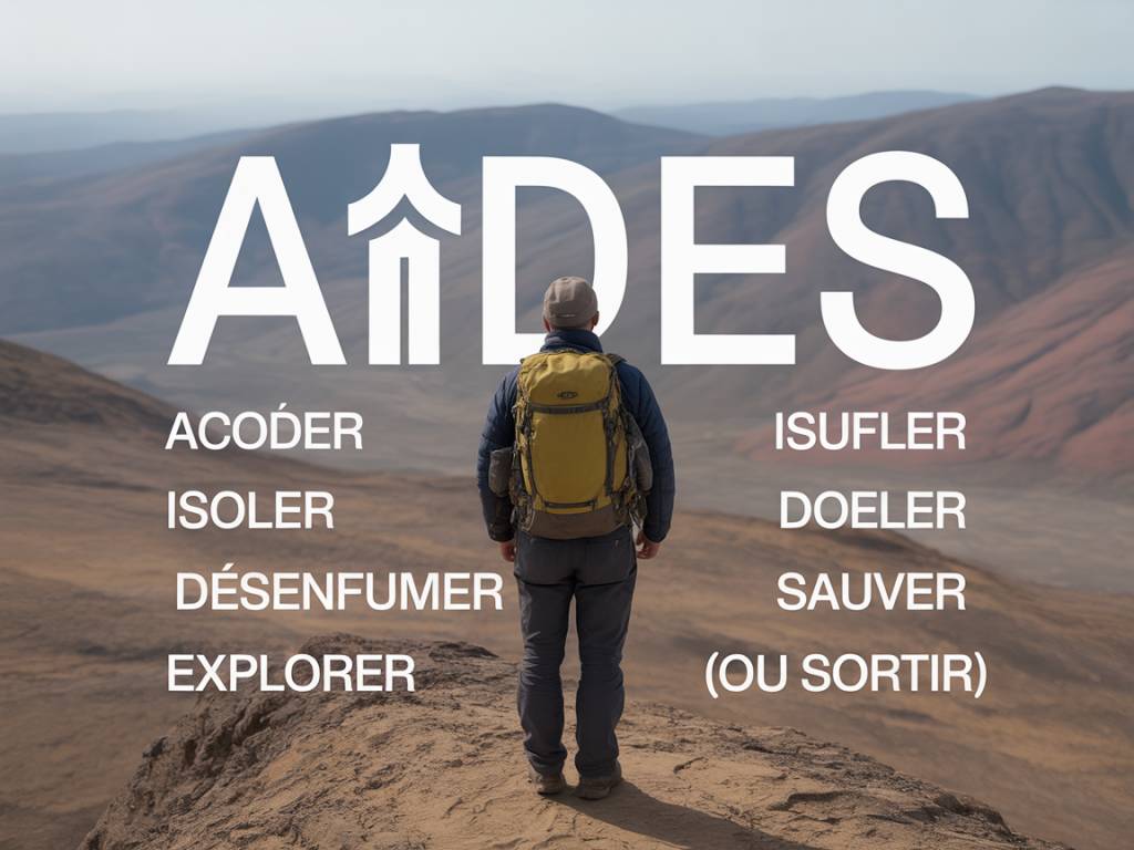 L’acronyme AIDES signifie « accéder, isoler, désenfumer, explorer, sauver (ou sortir) »